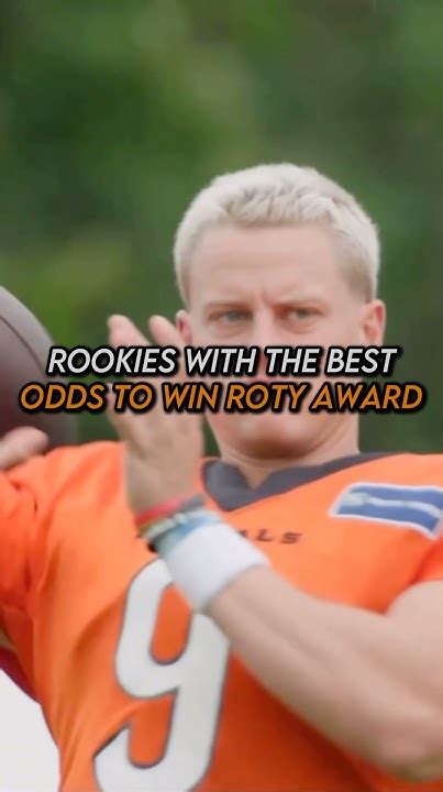 roty odds|nfl honors rookie of the year.